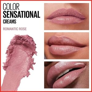 ⭐4/$15 Maybelline Color Sensational Cream Finish Lipstick Romantic Rose